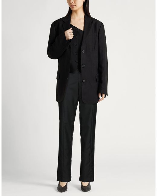 Jil Sander Black Pants Wool, Mohair Wool