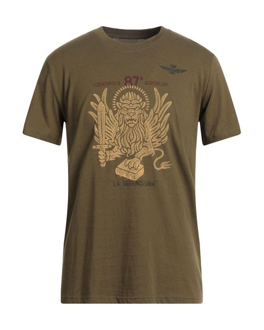 Aeronautica Militare Green T-shirt for men