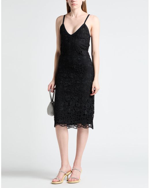 Vivetta Black Midi Dress Polyester