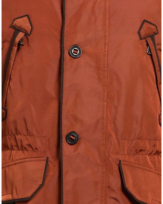 Peuterey Orange Tan Puffer Polyamide, Wool for men