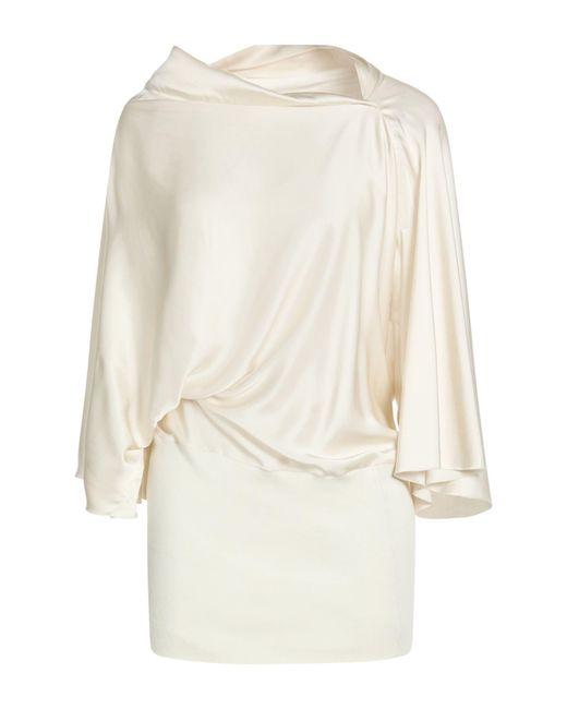 Rick Owens White Ivory Top Acetate, Viscose