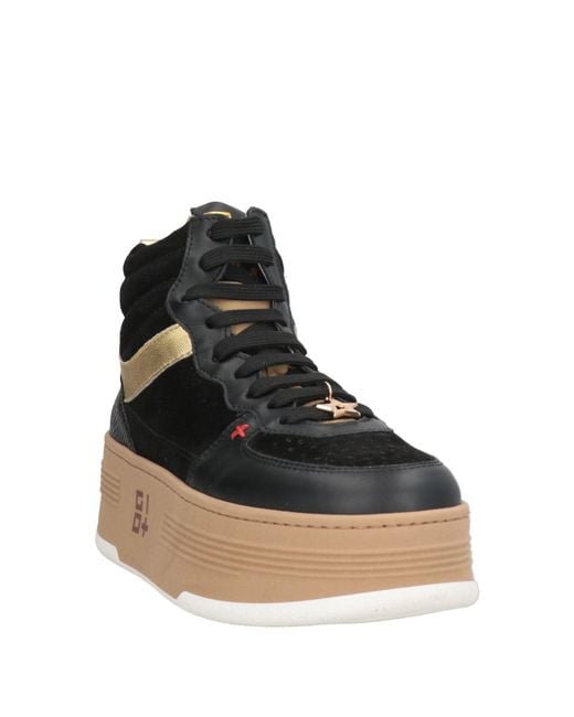 GIO+ Black Sneakers Leather