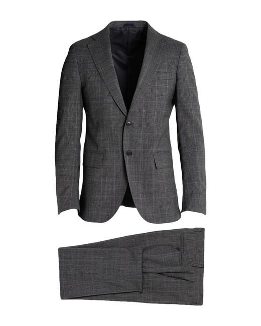Tombolini Black Suit Virgin Wool for men