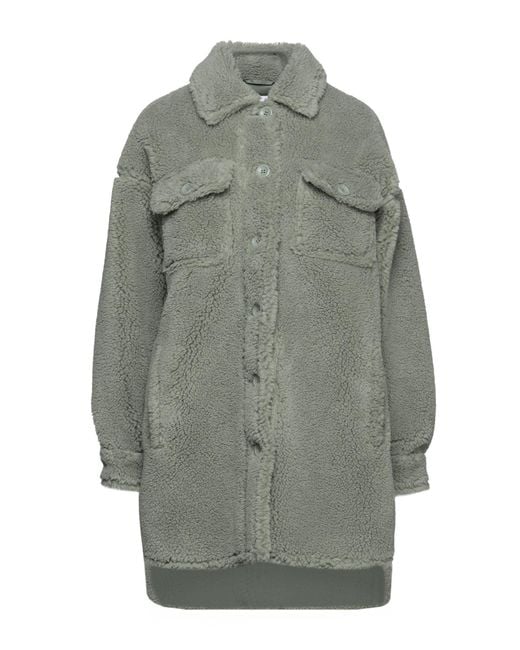 Stand Studio Gray Shearling & Teddy
