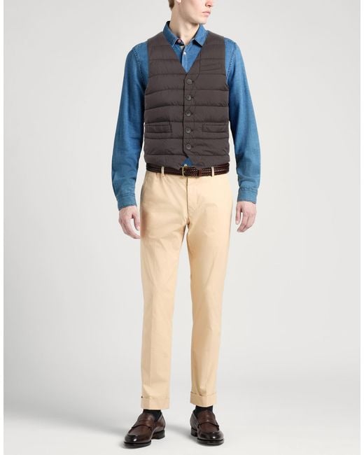 Herno Gray Dark Vest Polyamide, Polyurethane Coated, Polyester for men