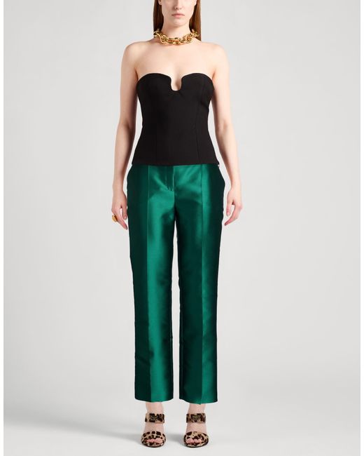 Alberta Ferretti Green Pants