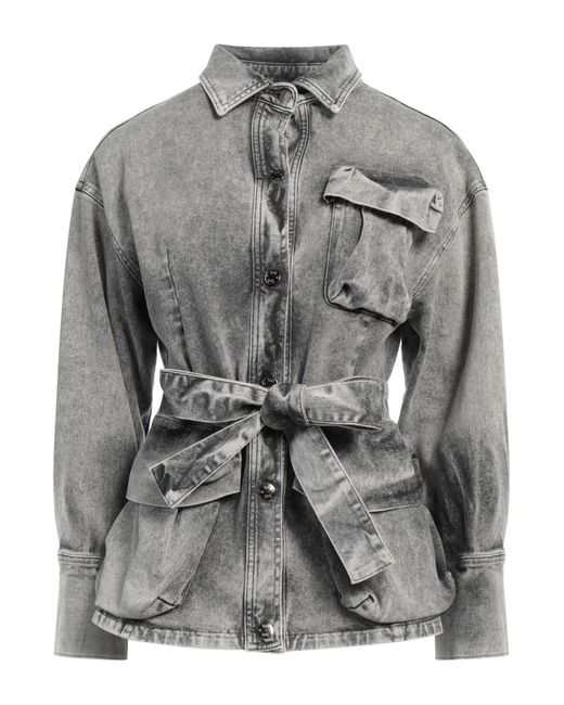 Soallure Gray Denim Outerwear