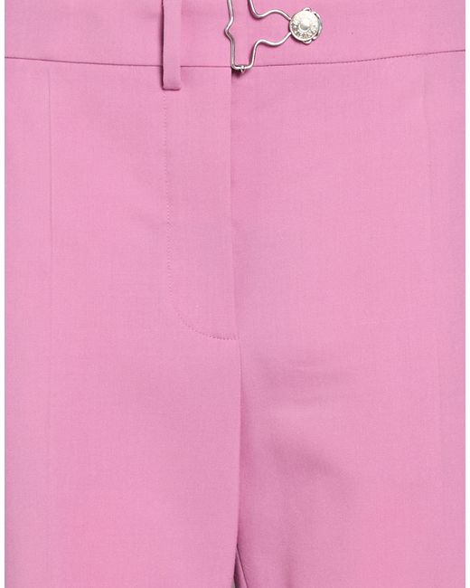 Moschino Pink Pants Polyester, Virgin Wool, Elastane