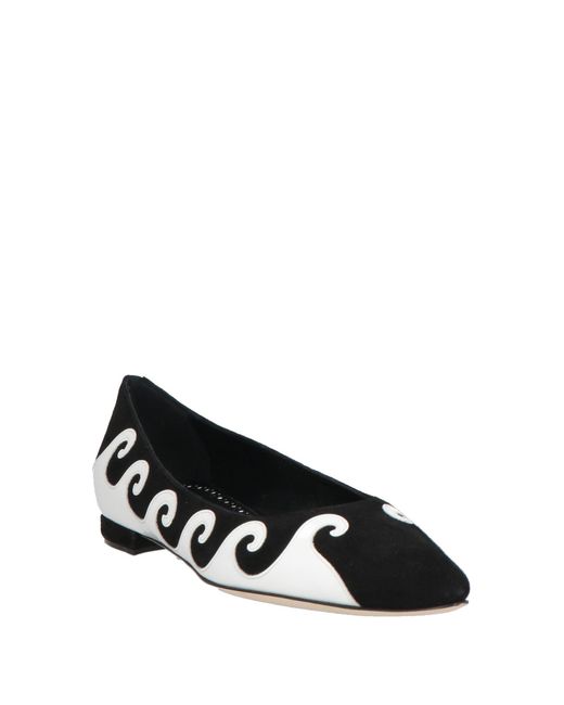 Manolo Blahnik Black Ballerina