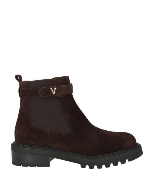 Via Roma 15 Brown Ankle Boots Leather