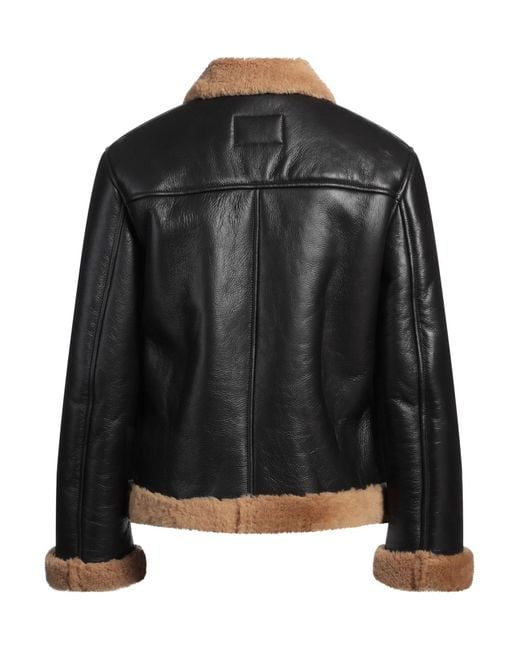 Sandro Shearling- & Kunstfell in Black für Herren