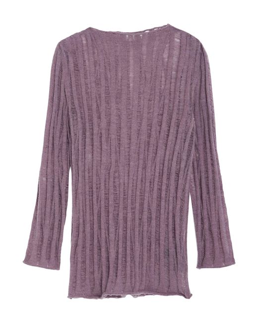 Alpha Studio Purple Mauve Sweater Alpaca Wool, Recycled Polyamide, Polyamide