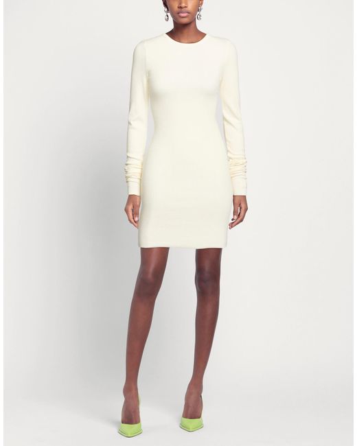 ÉTERNE White Mini Dress Cotton, Modal, Elastane