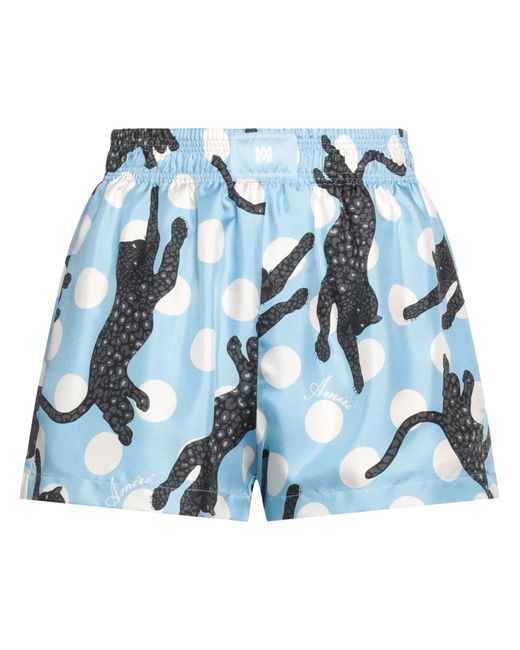 Amiri Blue Light Shorts & Bermuda Shorts Silk