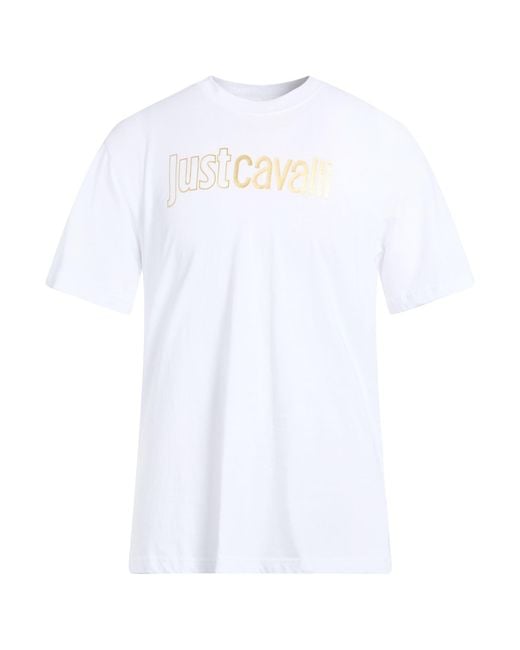 Just Cavalli White T-Shirt Cotton for men