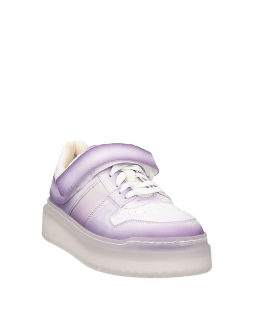 Santoni Purple Rethink Sneakers Leather
