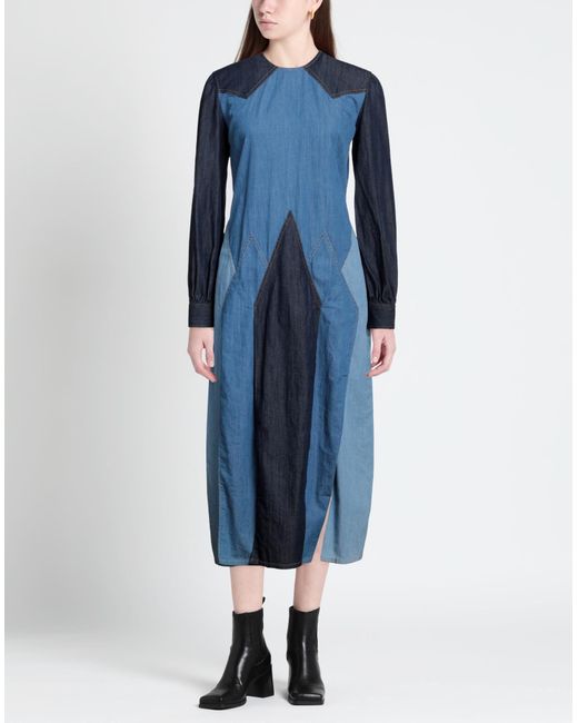 DSquared² Blue Midi Dress