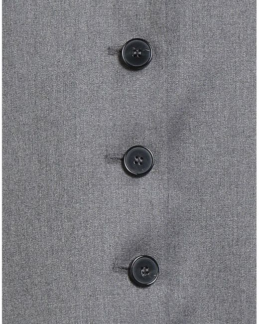 ViCOLO Gray Tailored Vest Polyester, Viscose, Elastane