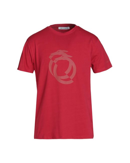 Trussardi Red T-shirt for men