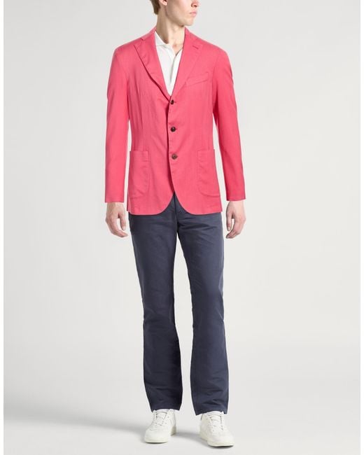 Drumohr Pink Blazer Virgin Wool for men