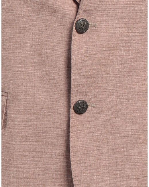 Bharnaba Pink Blazer Polyester for men
