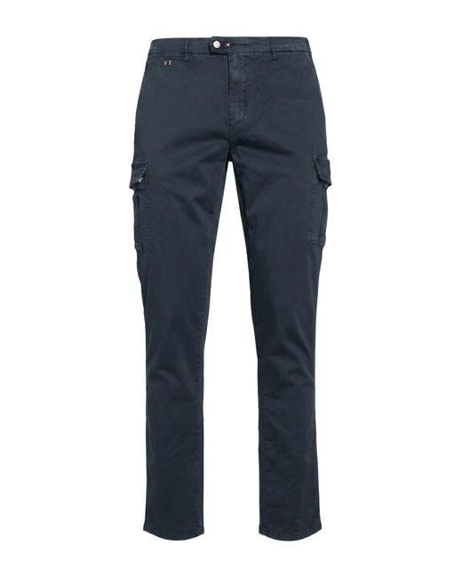 Tramarossa Blue Pants Cotton, Polyester, Elastane for men