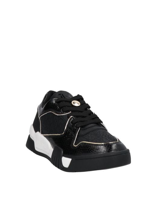 Just Cavalli Black Sneakers Textile Fibers