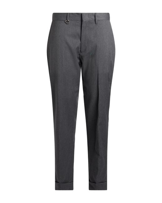 GOLDEN CRAFT 1957 Gray Pants Polyester, Wool, Elastane for men