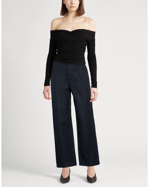 Jil Sander Blue Pants Cotton