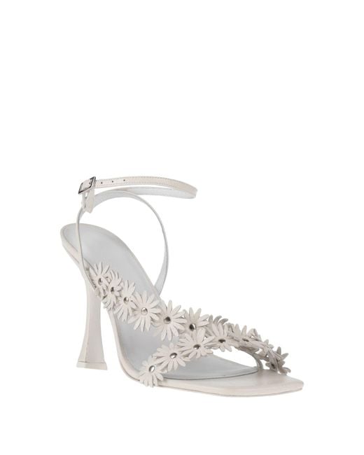 By Far White Sandals