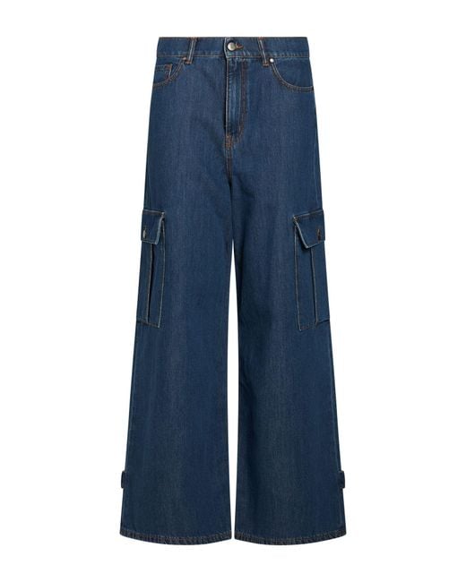 P.A.R.O.S.H. Blue P.A.R.O..H. Jeans Cotton