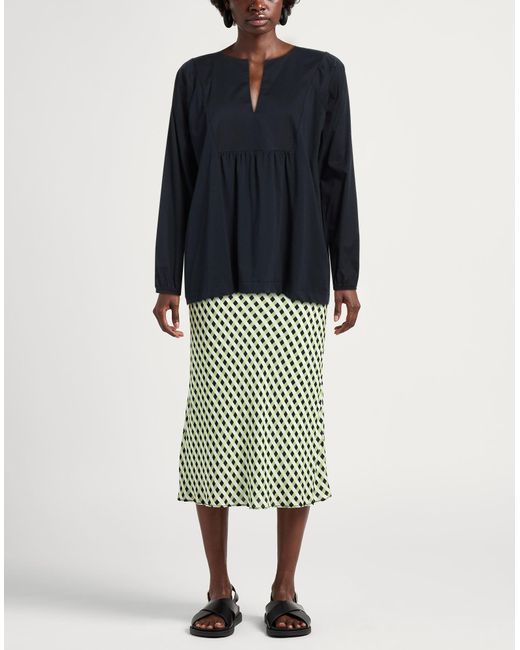 Alpha Studio Black Top Cotton, Elastane