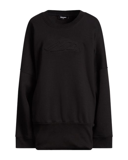 DSquared² Black Icon Mini Dress Cotton, Polyester