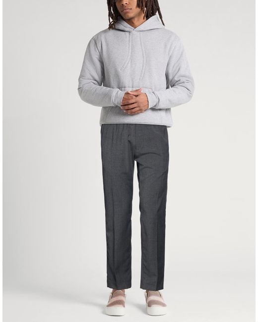 Iceberg Gray Charcoal Pants Polyester, Wool, Elastane for men