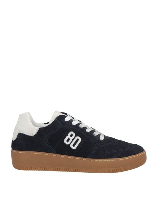 Be980 Blue Sneakers Leather for men