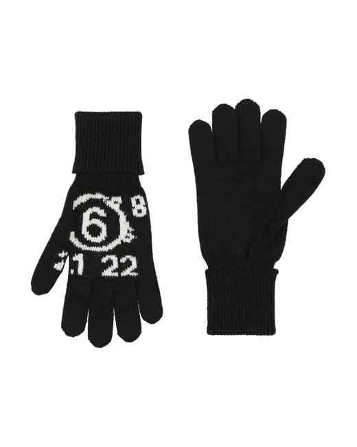 Guanti di MM6 by Maison Martin Margiela in Black da Uomo