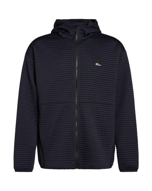 Jack Wolfskin Blue Sweatshirt Polyester, Elastane for men