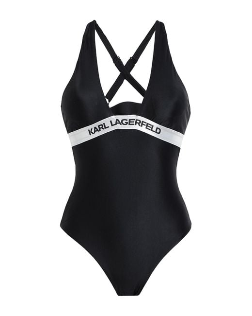 Karl Lagerfeld Black One-piece Swimsuit