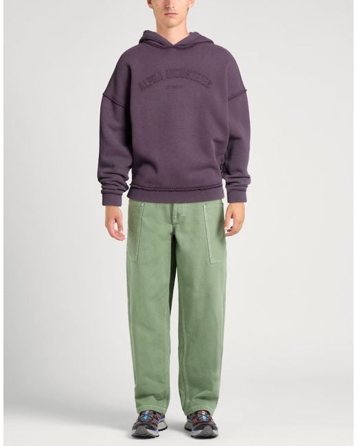 Alpha Industries Purple Plum Sweatshirt Cotton, Polyester for men