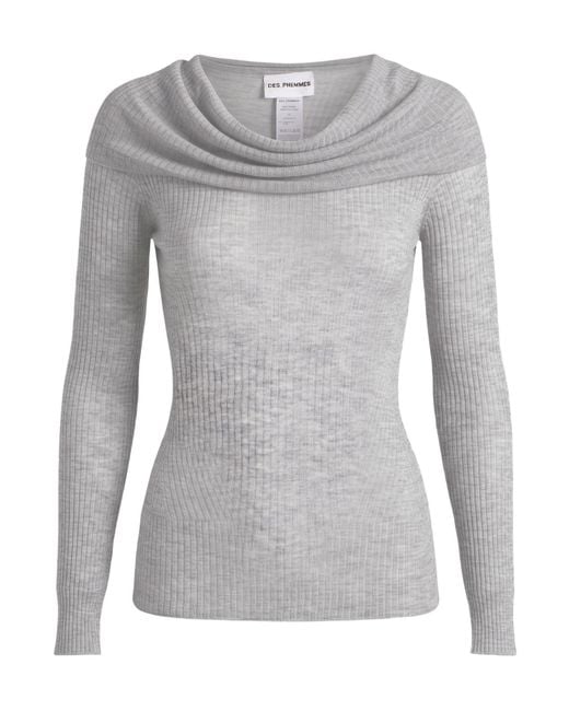 DES_PHEMMES Gray Pullover