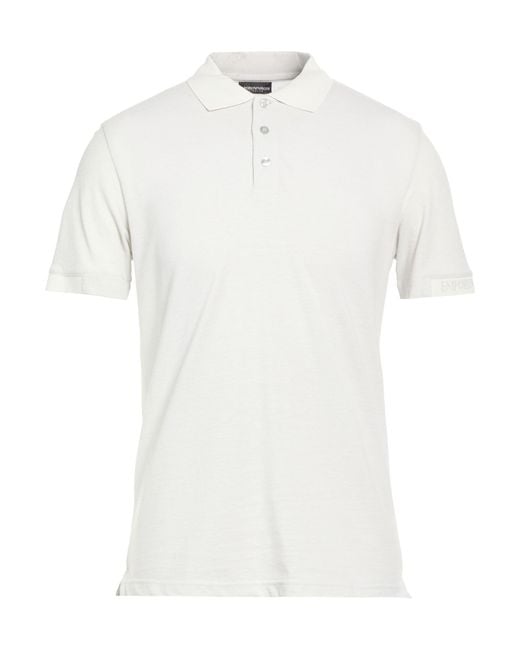 Emporio Armani White Polo Shirt for men