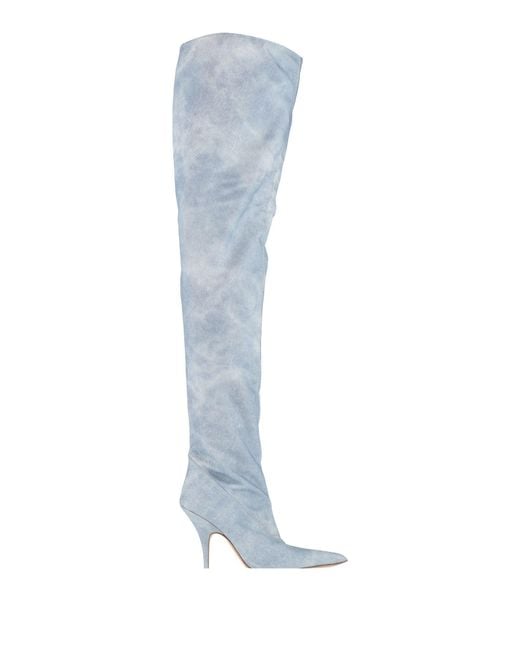 Gia Borghini Blue Sky Boot Textile Fibers
