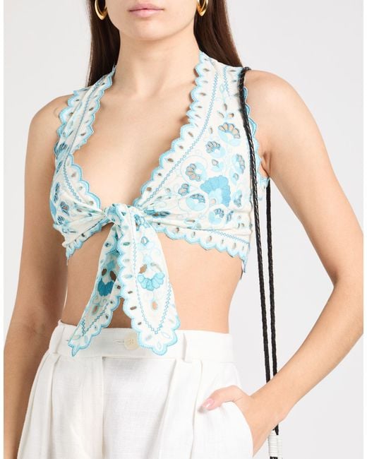 Etro Blue Top Cotton, Polyester