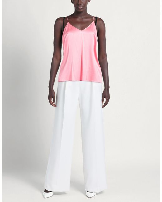 The Mercer N.Y. Pink Top Silk, Elastane