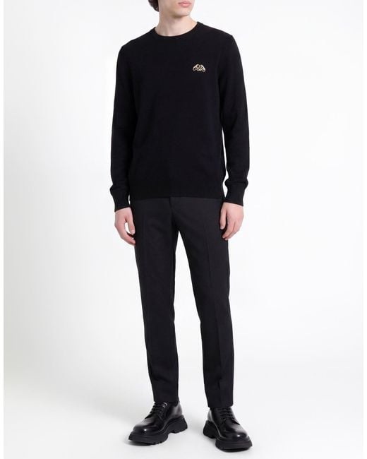 McQueen Black Sweater Cashmere, Wool for men