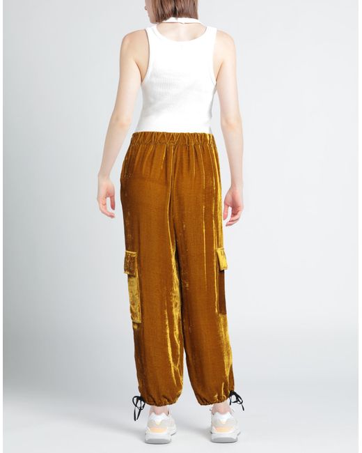 Pantalon Erika Cavallini Semi Couture en coloris Brown