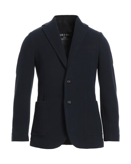 Circolo 1901 Blue Midnight Blazer Cotton, Elastane for men