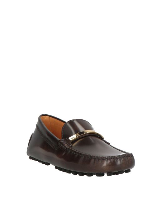 Tod's Gray Dark Loafers Leather