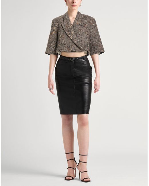Uma Wang Brown Blazer Polyester, Cotton, Wool, Viscose, Polyamide
