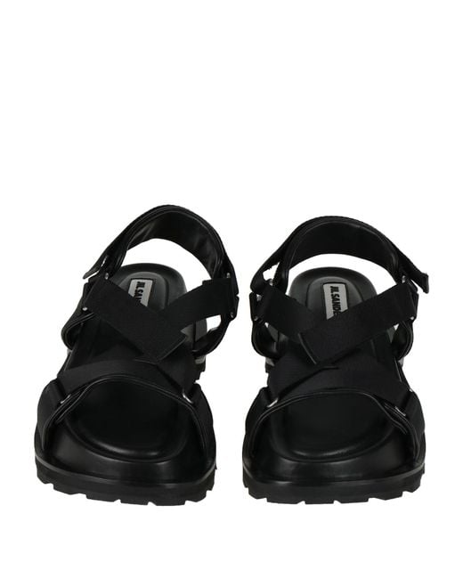 Jil Sander Black Sandals